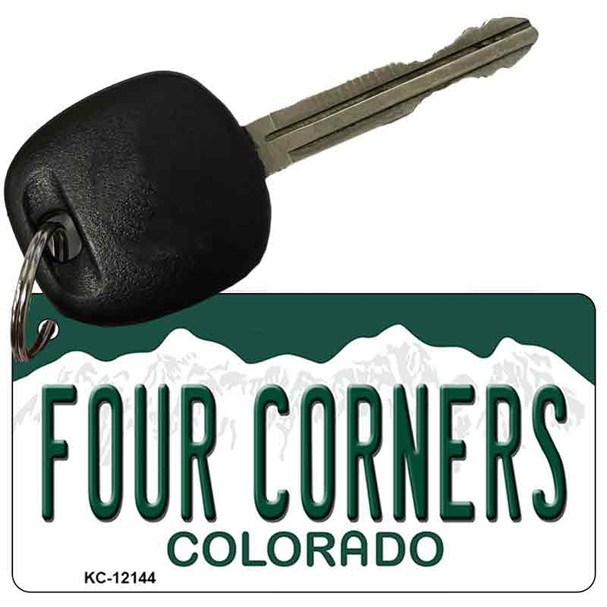 Four Corners Colorado Novelty Metal Key Chain KC-12144