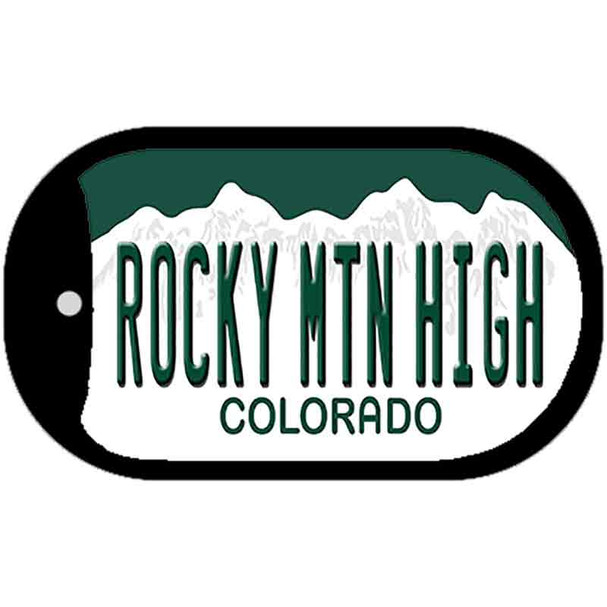 Rocky Mountain High Colorado Novelty Metal Dog Tag Necklace DT-12146