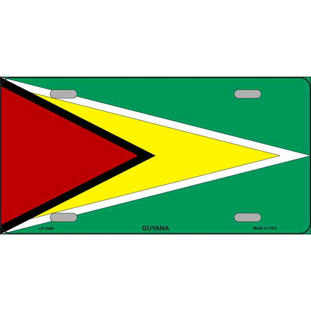Guyana Flag Metal Novelty License Plate