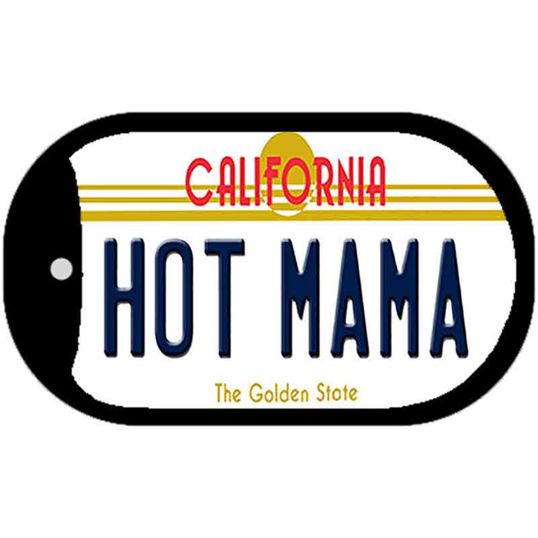 Hot Mama California Novelty Metal Dog Tag Necklace DT-6854