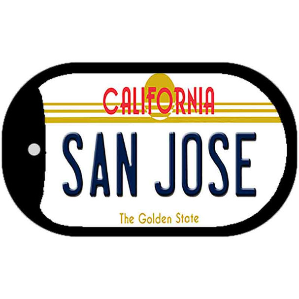 San Jose California Novelty Metal Dog Tag Necklace DT-11420