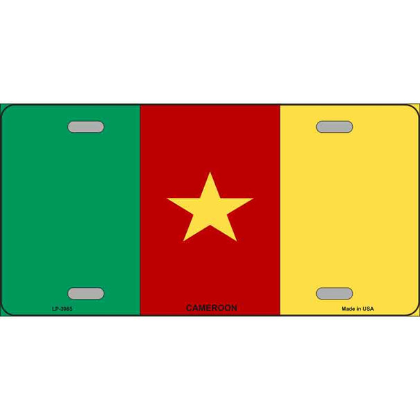 Cameroon Flag Metal Novelty License Plate