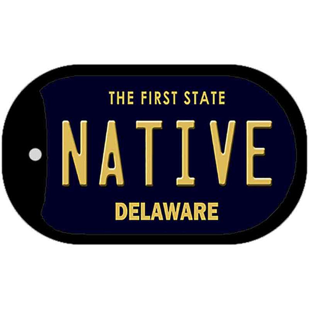 Native Delaware Novelty Metal Dog Tag Necklace DT-6727