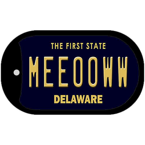 Meeooww Delaware Novelty Metal Dog Tag Necklace DT-6744