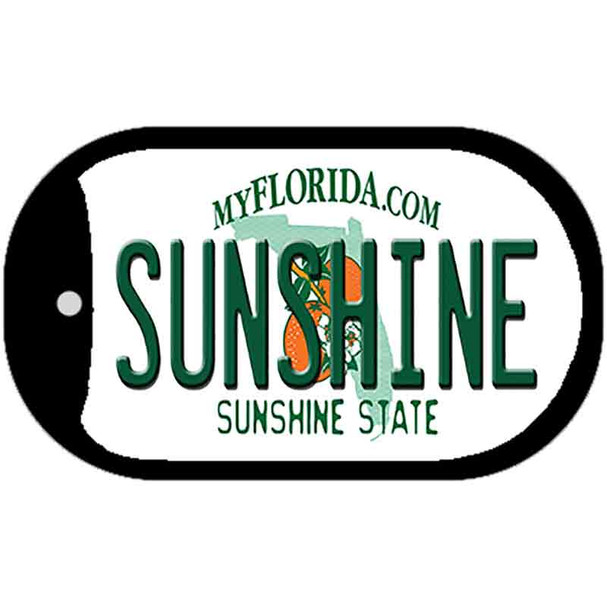 Sunshine Florida Novelty Metal Dog Tag Necklace DT-6033