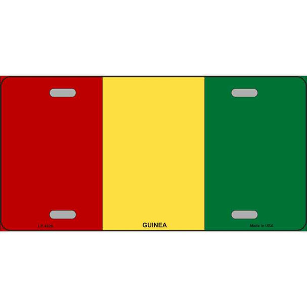 Guinea Flag Metal Novelty License Plate