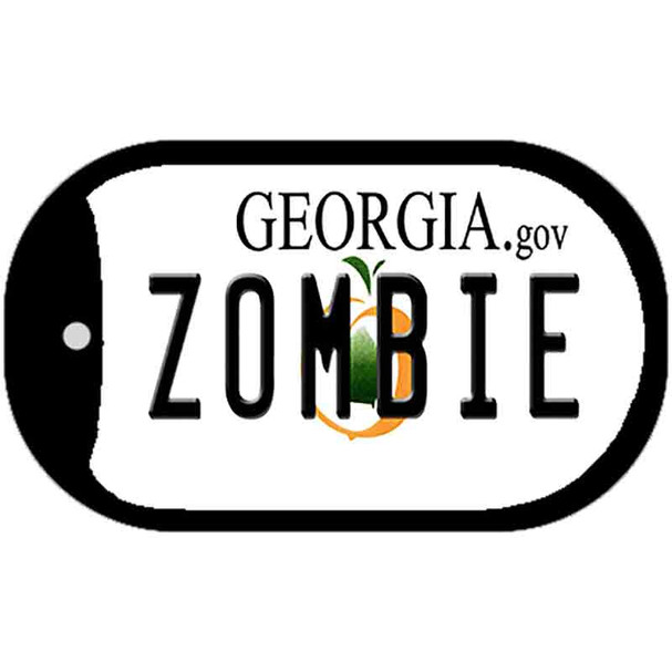 Zombie Georgia Novelty Metal Dog Tag Necklace DT-6698