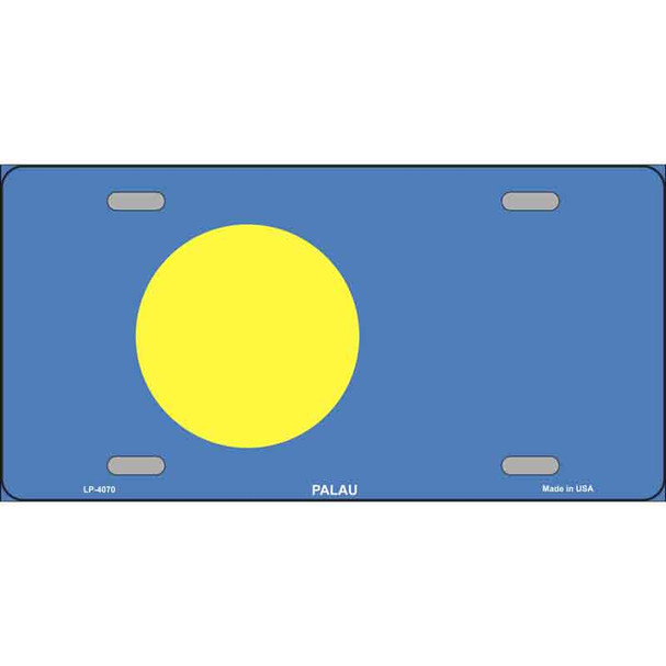 Palau Flag Metal Novelty License Plate