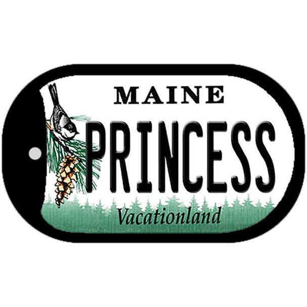 Princess Maine Novelty Metal Dog Tag Necklace DT-10414