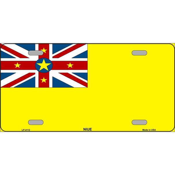 Nive Flag Metal Novelty License Plate