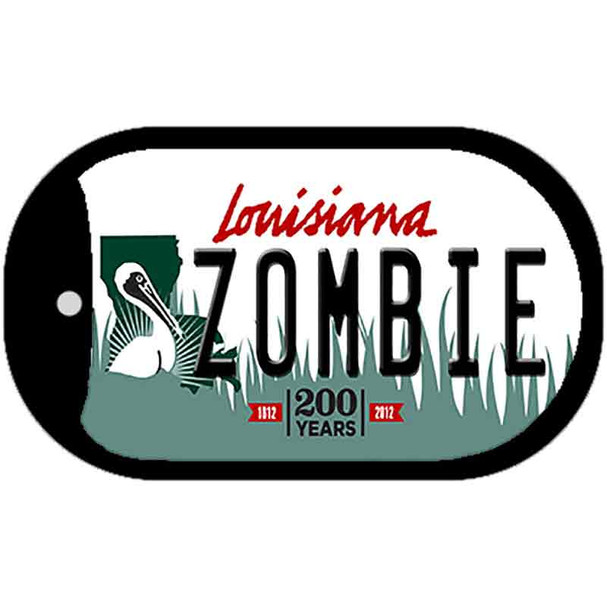 Zombie Louisiana Novelty Metal Dog Tag Necklace DT-6749