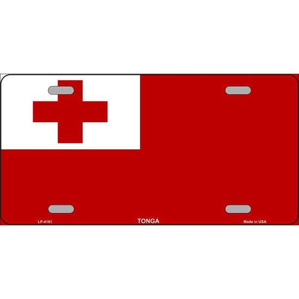 Tonga Flag Metal Novelty License Plate