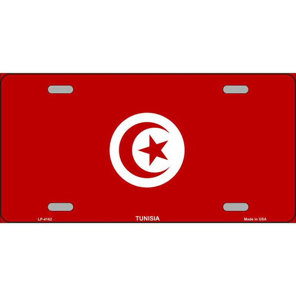 Tunisia Flag Metal Novelty License Plate