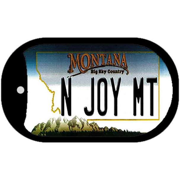 N Joy MT Montana Novelty Metal Dog Tag Necklace DT-11087