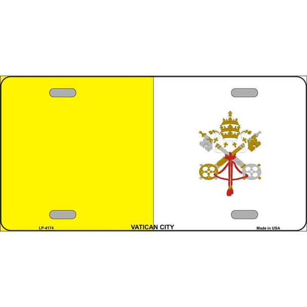 Vatican City Flag Metal Novelty License Plate