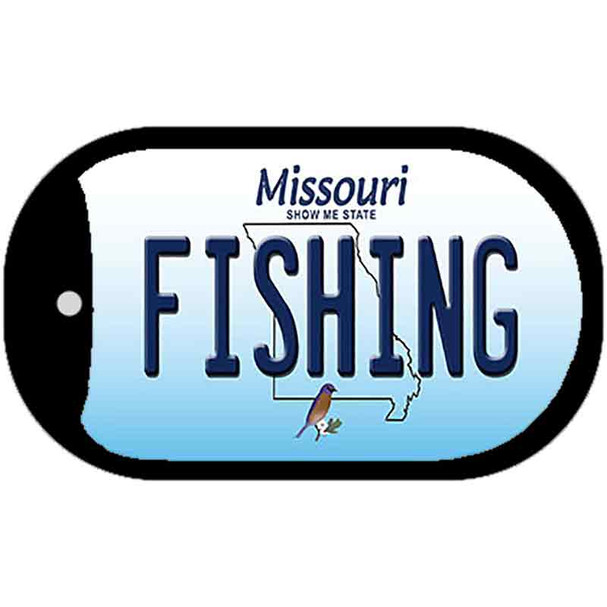 Fishing Missouri Novelty Metal Dog Tag Necklace DT-10263