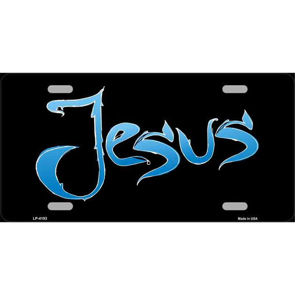 Jesus Metal Novelty License Plate