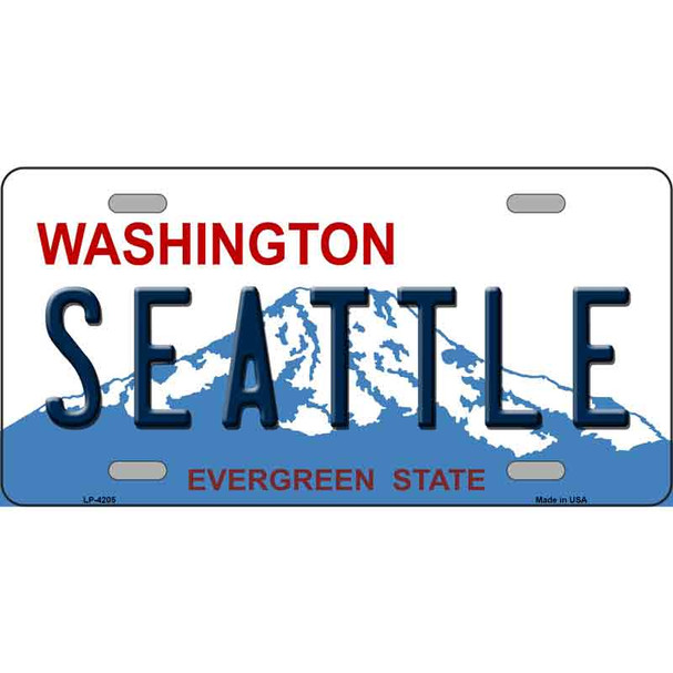 Seattle Washington Novelty Metal Novelty License Plate