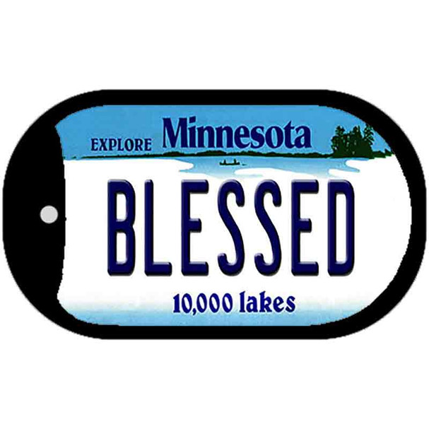 Blessed Minnesota Novelty Metal Dog Tag Necklace DT-11074