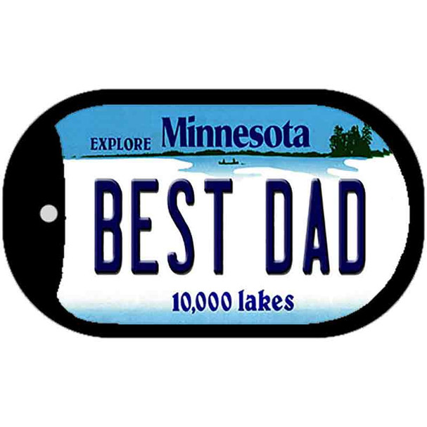 Best Dad Minnesota Novelty Metal Dog Tag Necklace DT-11080