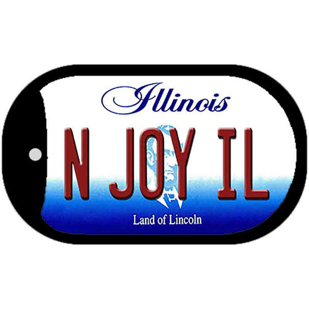 N Joy IL Illinois Novelty Metal Dog Tag Necklace DT-10281