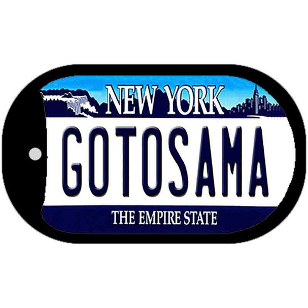Gotosama New York Novelty Metal Dog Tag Necklace DT-4067