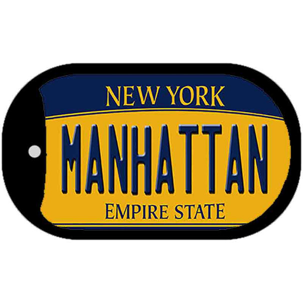 Manhattan New York Novelty Metal Dog Tag Necklace DT-8944