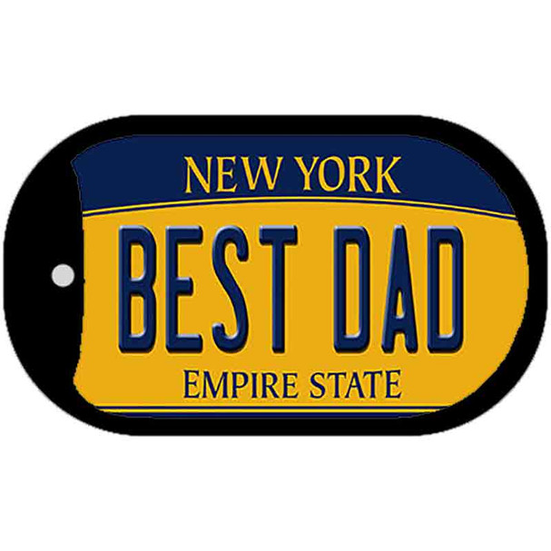 Best Dad New York Novelty Metal Dog Tag Necklace DT-8988