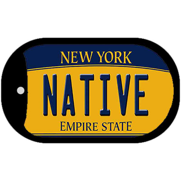 Native New York Novelty Metal Dog Tag Necklace DT-8993