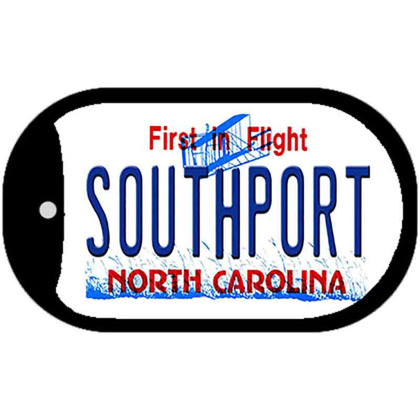 Southport North Carolina Novelty Metal Dog Tag Necklace DT-11840