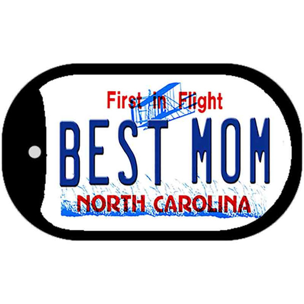 Best Mom North Carolina Novelty Metal Dog Tag Necklace DT-6653