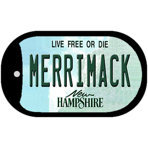 Merrimack New Hampshire Novelty Metal Dog Tag Necklace DT-11142