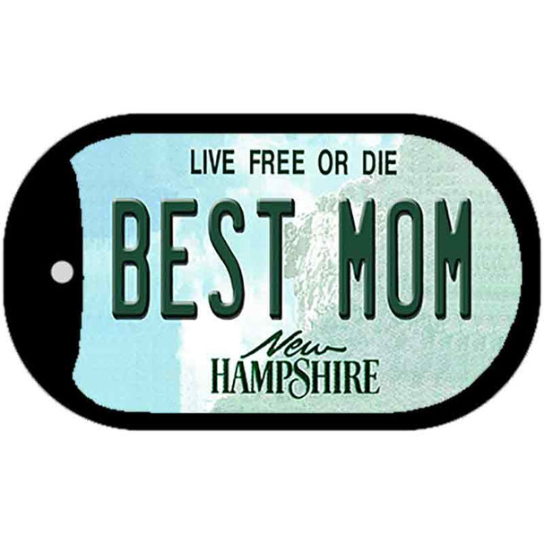 Best Mom New Hampshire Novelty Metal Dog Tag Necklace DT-11176