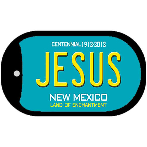 Jesus Teal New Mexico Novelty Metal Dog Tag Necklace DT-2784
