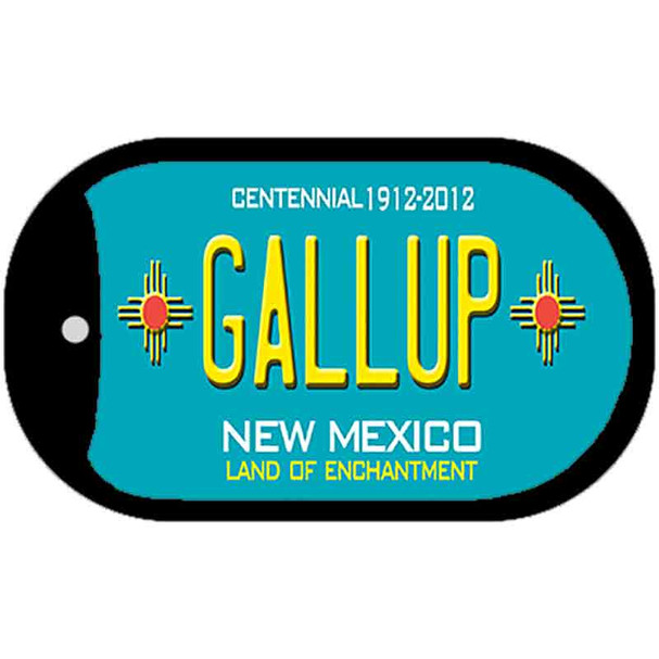Gallup Teal New Mexico Novelty Metal Dog Tag Necklace DT-2787