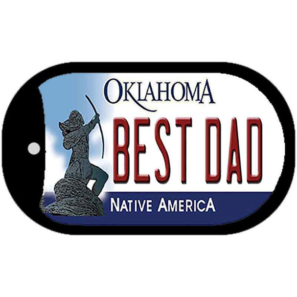 Best Dad Oklahoma Novelty Metal Dog Tag Necklace DT-6222