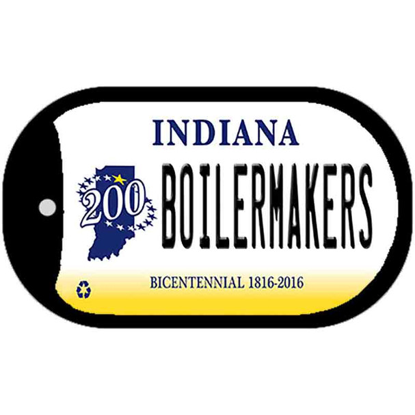 Boilermakers Indiana Novelty Metal Dog Tag Necklace DT-12205