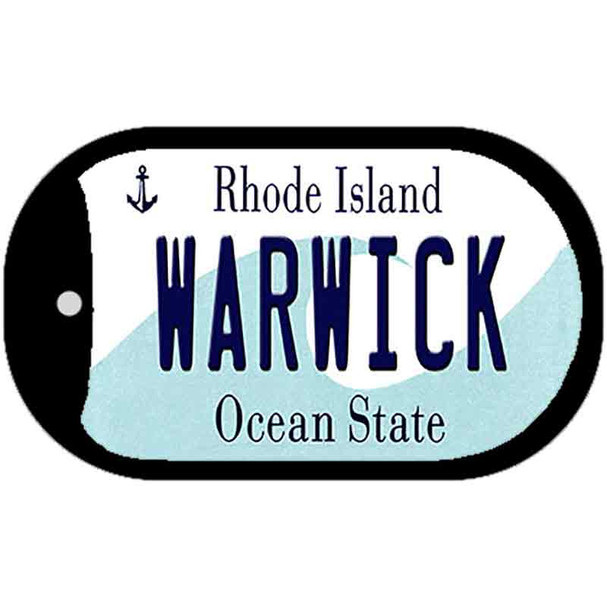 Warwick Rhode Island Novelty Metal Dog Tag Necklace DT-11184