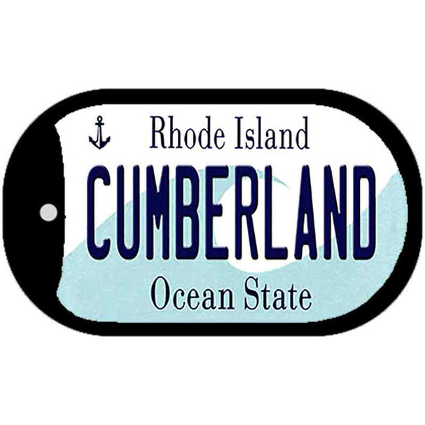 Cumberland Rhode Island Novelty Metal Dog Tag Necklace DT-11191