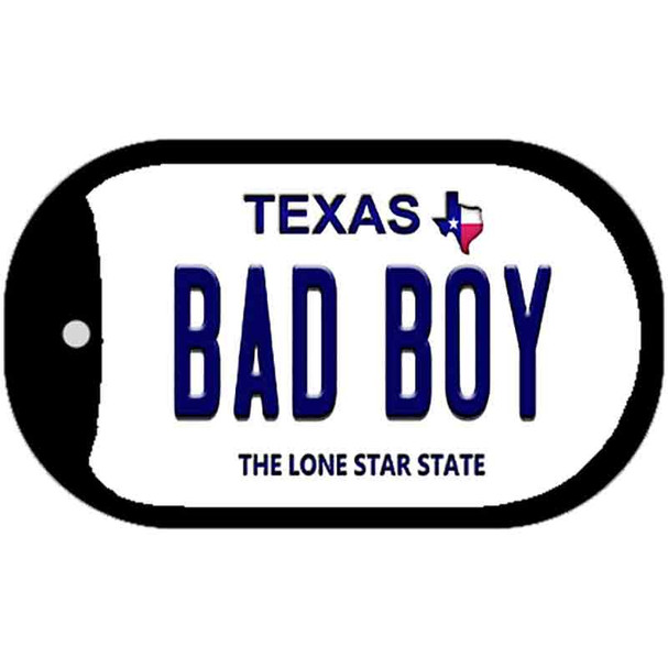 Bad Boy Texas Novelty Metal Dog Tag Necklace DT-9391