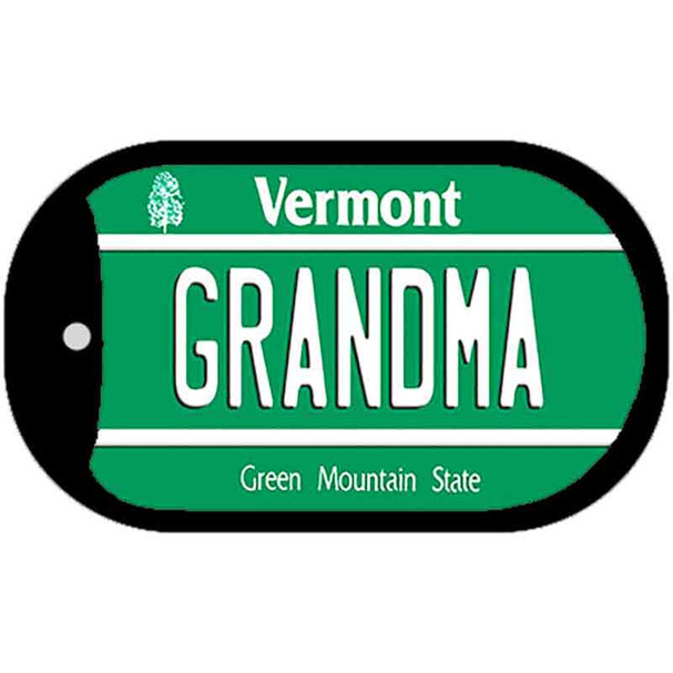Grandma Vermont Novelty Metal Dog Tag Necklace DT-10675