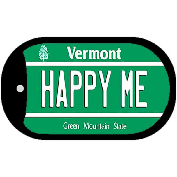 Happy Me Vermont Novelty Metal Dog Tag Necklace DT-10694