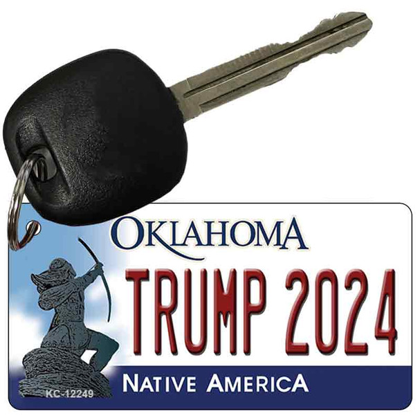 Trump 2024 Oklahoma Novelty Metal Key Chain KC-12249