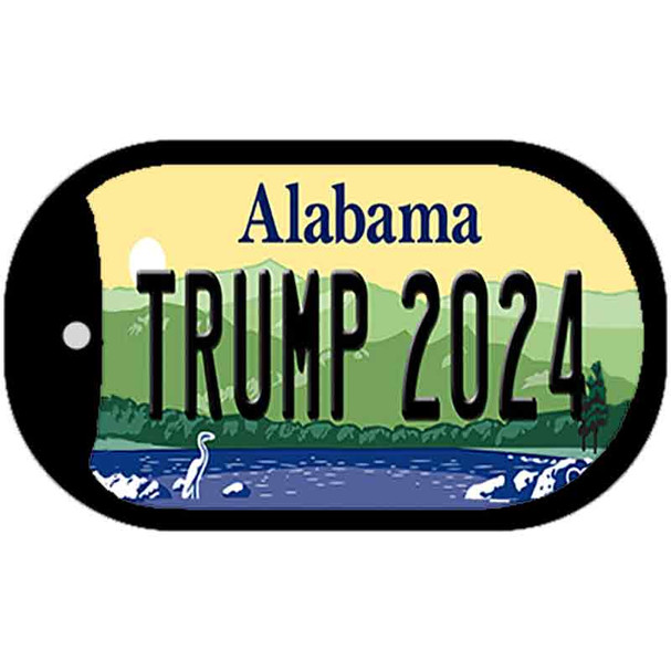 Trump 2024 Alabama Novelty Metal Dog Tag Necklace DT-12216