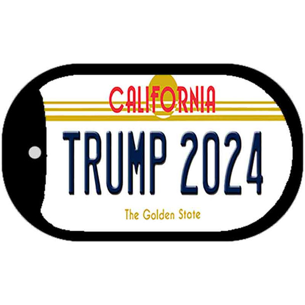 Trump 2024 California Novelty Metal Dog Tag Necklace DT-12220