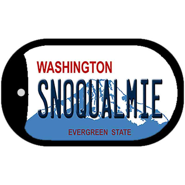 Snoqualmie Washington Novelty Metal Dog Tag Necklace DT-8667