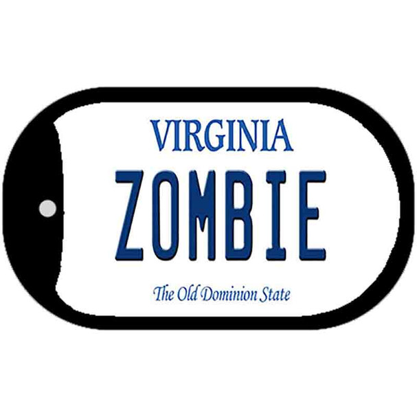 Zombie Virginia Novelty Metal Dog Tag Necklace DT-10126