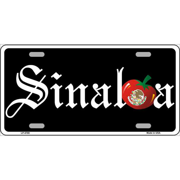 Sinaloa Tomato Metal Novelty License Plate