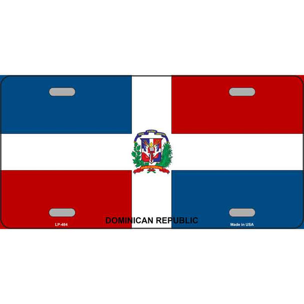 Dominican Republic Flag Metal Novelty License Plate