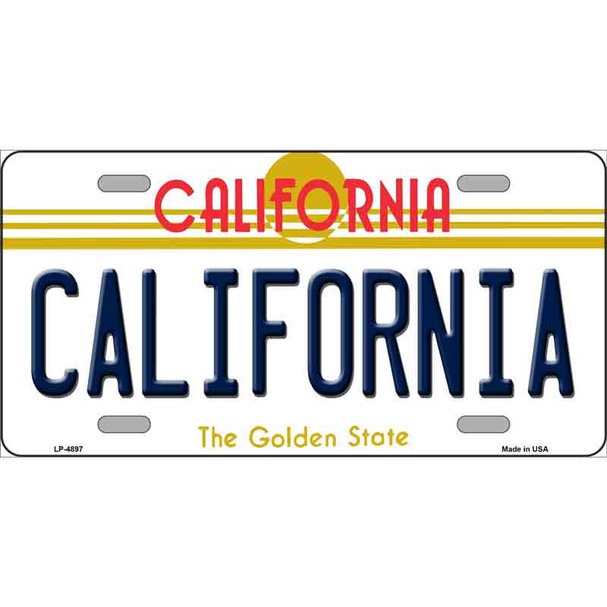 California Novelty Metal License Plate LP-4897